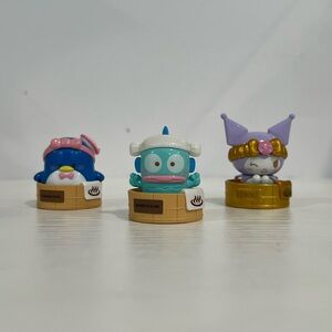 3PC Kuromi, Tuxedo Sam, and Hangyodon | Hot Spring Blind Bag Series | Sanrio